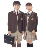 Primayr School Uniform Best Offer in Guangzhou with Coat (Su46)