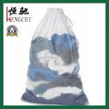 Large Size Polyester Durable Drawstring Mesh Laundry Bag
