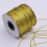 1mm Gold Metallic Latex Elastic Rope