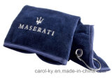 100% Cotton Cut Pile Embroidered Logo Golf Towel