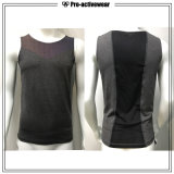 High Quality Custom Polyester Spandex Sleeveless T Shirt for Men