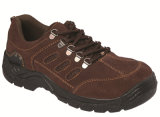 Ufa106 Brown Suede Leather Steel Toe Cheap Safety Shoes