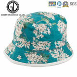 OEM Custom Cotton Twill Fishing Style Flower Print Bucket Hat