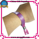 One Time Use Woven Textile Wristband for Events (m-wb28)