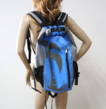 Blue PVC Tarpaulin Waterproof Sports Dry Bag with Zipper (MC4034)
