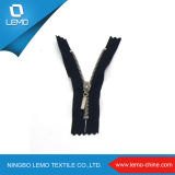 No. 4 in Black with Metal Teeth Closed End Zippers