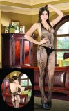 Halter Backless Bodystocking with Crotchless Design 810-11