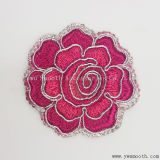 Wholesale Flower Embroidery Rhinestone Iron on Patch Garment Accessories Badge