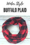 Red Black Christmas Buffalo Plaid Infinity Scarves Gifts