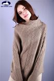 Cashmere Cable Pullover with Bat Sleeves