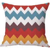 Color Geometric Cotton Linen Printing Cushion Cover Creative Home Pillowcase