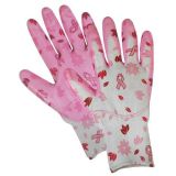 Lady Nitrile Dipped Garden Gloves with Good Quality