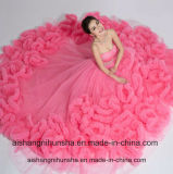 Luxury Princess Long Train Cloud Wedding Dress