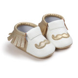 Cute Newborn Baby Soft Sole Infant Prewalker Toddler Sneaker Shoes with Tassel
