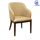 Comfortable Fabric Cushion with Armrest Modern Dining Chair