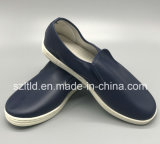 ESD Leather Shoe Navy Blue Mz-114