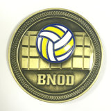 3D Volleyball Logo Brass Souvenir Old Coin for Sale