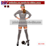 Carnival Costume Cutie Prisoner Convict Fancy Dress Halloween Costume (BO-1016)