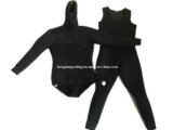 Men's Neoprene Black Two Pieces Wetsuit for Diving