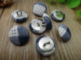 Custom Hand Sewing Satin Fabric Covered Buttons