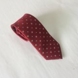 New Design Pink Colour Flower Model Men's Woven Silk Neckties