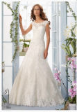 2016 Lace off-Shoulder Beaded Bridal Wedding Dress Wd5410