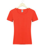 Cheap Customize Logo Personalized Promotional 100%Cotton Women Plain T Shirt