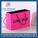 Pink Paper Bag with Handle (CMG-MAY-016)