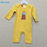 Yellow Color Baby Clothes Custom Size Baby Playsuit