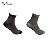 Anti-Bacterial Silver Fiber Stripe Cotton Socks for Men