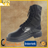 Black Genuine Cow Leather Quick Wear Cheap Military Jungle Boots
