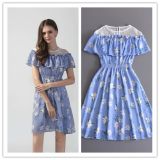 Fashion Lady Clothes Summer Print Floral Sweet Party Dress