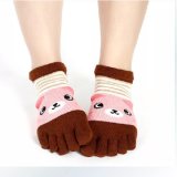 Amazon Hot Selling Five Fingers Cartoon Toe Socks Women's Stockings