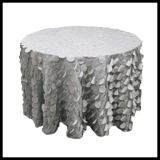 Wedding Taffeta Circle Lace Fabric for Chair Table Decorative Table Cloth