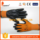 Ddsafety 2017 White Nylon Nitrile Coated Safety Working Glove