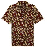 Custom African Men's Shirt Wax Print Fabrics Fashion Designs Pattern Dashiki Shirts