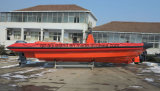 Aqualand 35feet 10.5m 20persons Fiberglass Rigid Inflatable Rescue Patrol Military /Rib Motor River Boat (rib1050)