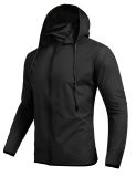 Xiaolv88 Men's Lightweight Packable Hooded Zip up Waterproof Rain Jacket