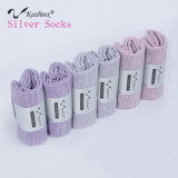 Anti-Bacterial and Anti-Odour Cotton Socks Made of Silver Fiber for Women