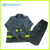 High Quality Men's Waterproof PVC/PU Raincoat and Pants Rpu-005