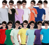 Man's Round Neck Blank Comfortable Multicolor T-Shirt for Wholesale