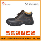 Ce Certification Black Leather Safety Shoes