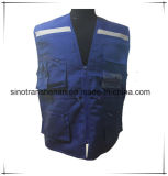 Upf 50+ Customised Reflective Workwear Poplin Vest