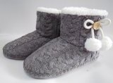 New Arrival Winter Warm Knitted Indoor Slipper Boots for Women