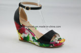 Floral Patterned High Heel Fashion Sandal Women Shoes