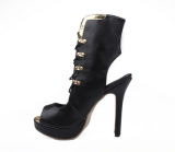 Fashion Lady Dress Shoes Ankle Boots for Women (Hcy02-058)