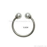 Double Pearl Bent Brooches Corsage Sweater Lapel Pin Shawl Buckle