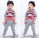 Wholesale Casual Long Sleeve Sports Suit with Hood for Boys