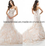 Strapless Tulle Bridal Wedding Gown Lace Sweetheart Wedding Dress Lk201615