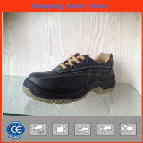 Shiny Smooth Leather Safety Shoes with Mesh Lining (HQ05050)